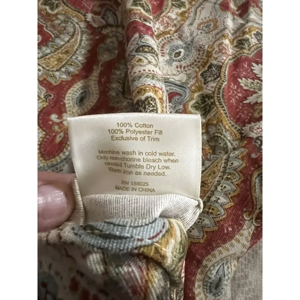 Rose Tree‎ Harrogate Paisley King Size Pillow Shams (2)